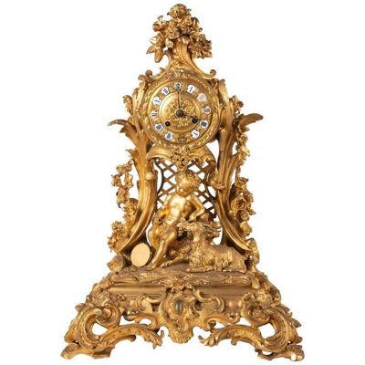 19th Century Rococo Style Mantel Clock