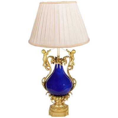 French Sevres, Louis XVI style vase / lamp, late 19th Century