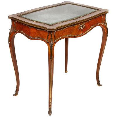 A French kingwood bijouterie table, 19th century