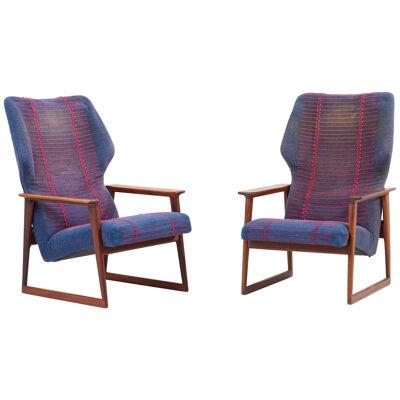 Pair of Danish Lounge Chairs, Denmark, 1960s