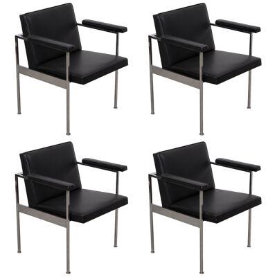 Set of Four Paddle Armchairs by George Nelson for Herman Miller