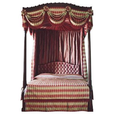 18th Century George III Period Mahogany Four-Poster Bed