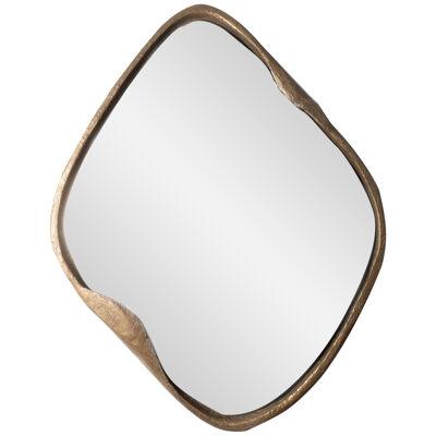 MIRROR-D Bronzed Diamond Shaped Wall Mirror