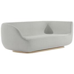 CANAPÉ Low Lounge Sofa Settee with Patinated liquid Bronze
