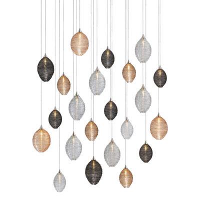 Cocoon 22, Blown Glass Pendant Dining Room Chandelier by Shakuff