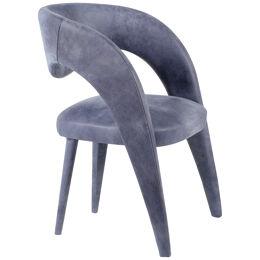 Modern Laurence Dining Chairs Italian Leather Handmade Portugal Greenapple