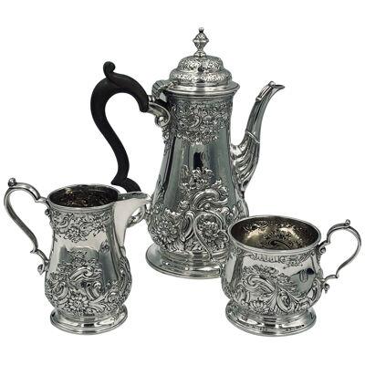 Mappin & Webb Sterling silver coffee set
