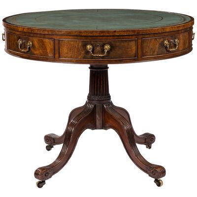 18th century mahogany drum table