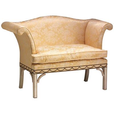 Chippendale Roll Arm Settee