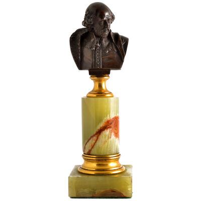 Bronze Bust William Shakespeare-Adolf Karl Brutt 1910 Germany H.Gladenbeck-Son