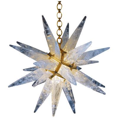 Rock Crystal Star I Chandelier by Alexandre Vossion