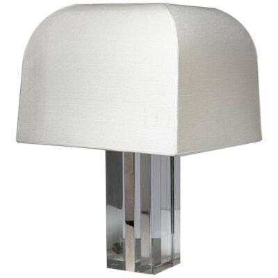 Italian 60s Plexiglass Table Lamp