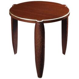 ZAÏRE Side Table. Gauged solid wenge wood. Garouste & BOnetti