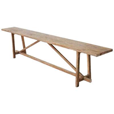 Console Table Made from Reclaimed Pine, Built to Order by Petersen Antiques