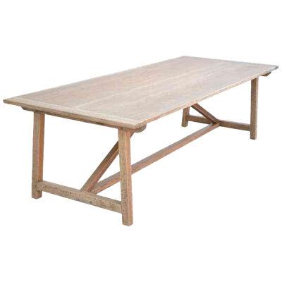Custom Expandable Farm Table in Distressed Rift Sawn Oak