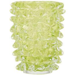 Lime Green Murano Glass Rostrate Vase