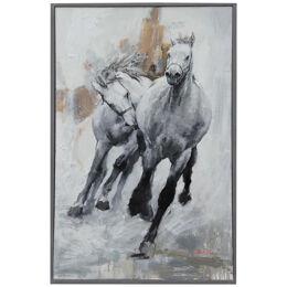 Peter Wu "Go straight to the benchmark" Abstract Modern Equestrian Horse Racing