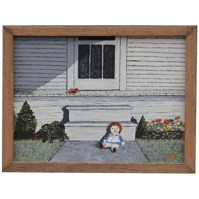 Kay Howell Raggedy Ann in Front of Porch