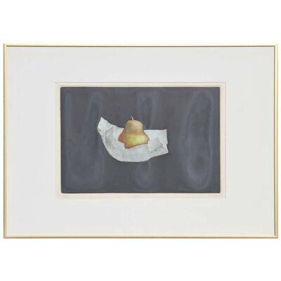 Mid 20th Century "Pear" Still Life Mezzotint Numbered 44/75 by Tomoe Yokoi, Fram