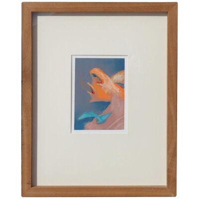 1990s "Nose" Contemporary Abstract Figurative Drawing
