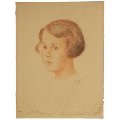 Early Portrait Study of a Young Girl