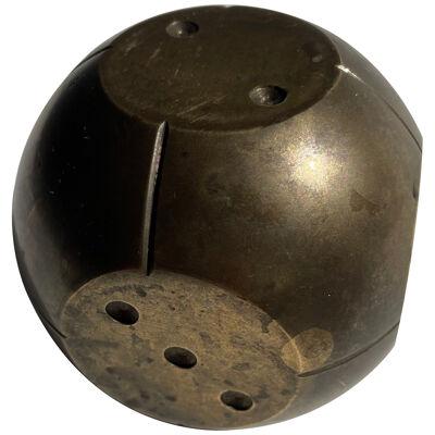 A French Bronze Sculptural Dice   