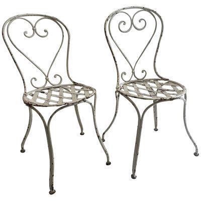 A Set of 6 French 19th century Garden Chairs