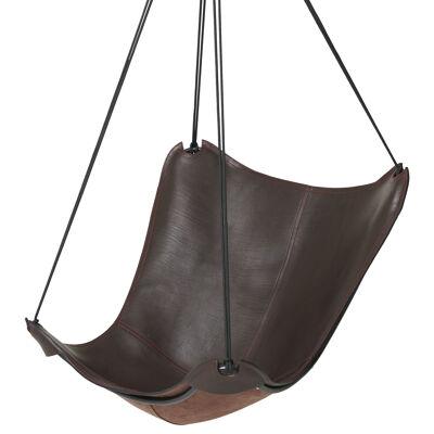 Modern ButterFLY Hanging Chair in Genuine Leather