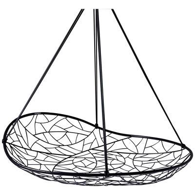 'Big Basket' Hanging Daybed in Black by Studio Stirling
