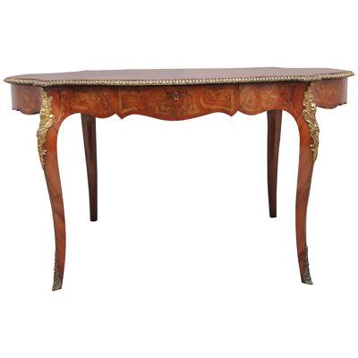 Superb quality 19th Century walnut and inlaid centre table
