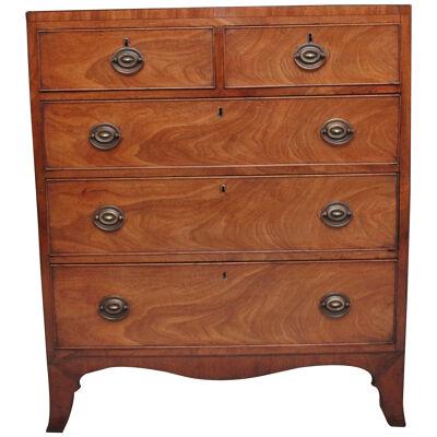 A lovely quality early 19th Century mahogany chest of drawers