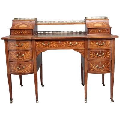 19th Century inlaid mahogany desk