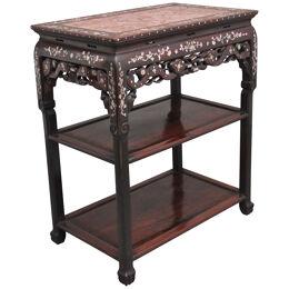19th Century Chinese three tier occasional table