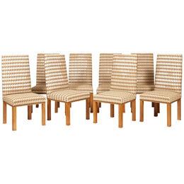 Set of Eight Chairs by Jacques Adnet circa 1940