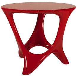 Amorph Alamos Central Side table Red Lacquer 