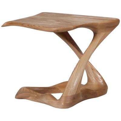 Amorph Tryst  modern Side Table, Honey stain on Ash wood 