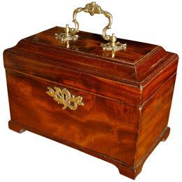 Chippendale Period Mahogany Tea Caddy