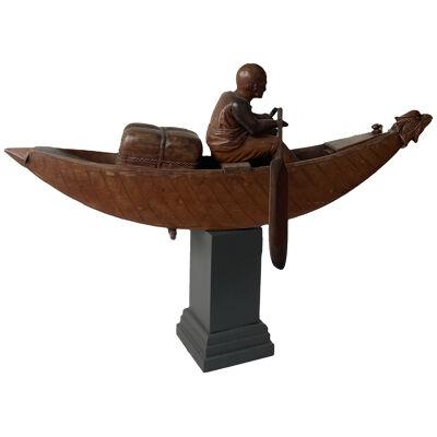 Rowing boat desk stand